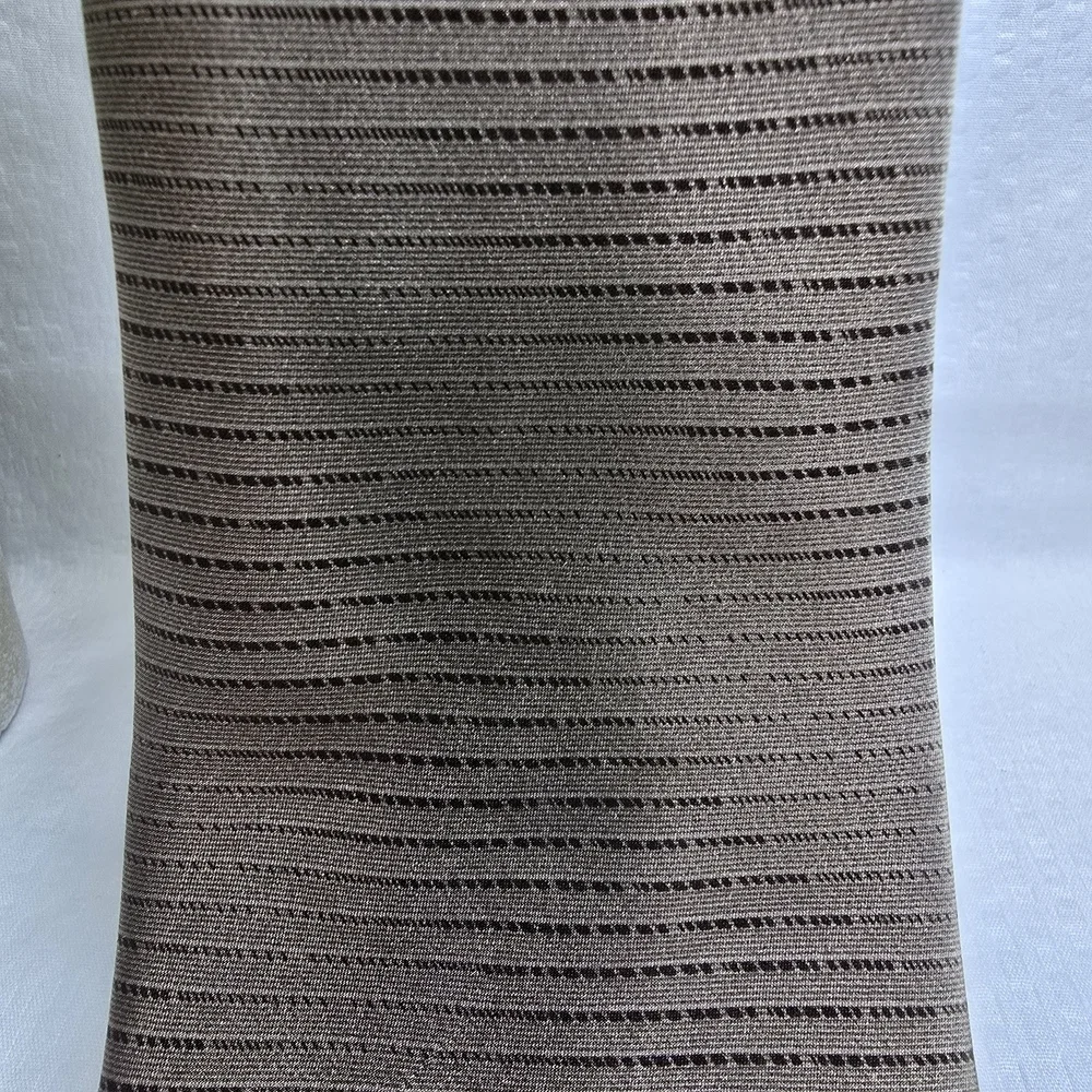 Salvatore Pellegrino 100% Silk Tie Golend Tan With Black Pinstripe EUC